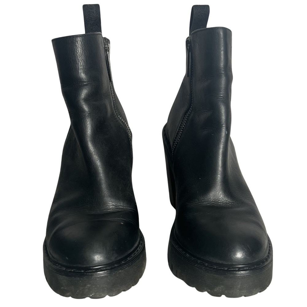 Dr. Martens Magdalena Women’s Black Leather Heeled Chelsea Boots Size 7 - Picture 4 of 9